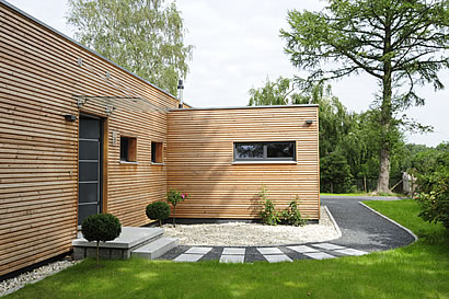 Fertighaus / Fertighäuser - Moderner Bungalow 125,34 qm und Flachdach