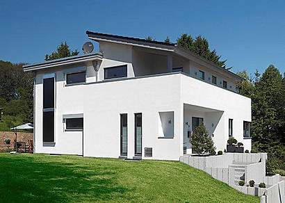 Kubistische Villa (Effizienzhaus 55) von Meisterst�ck-HAUS