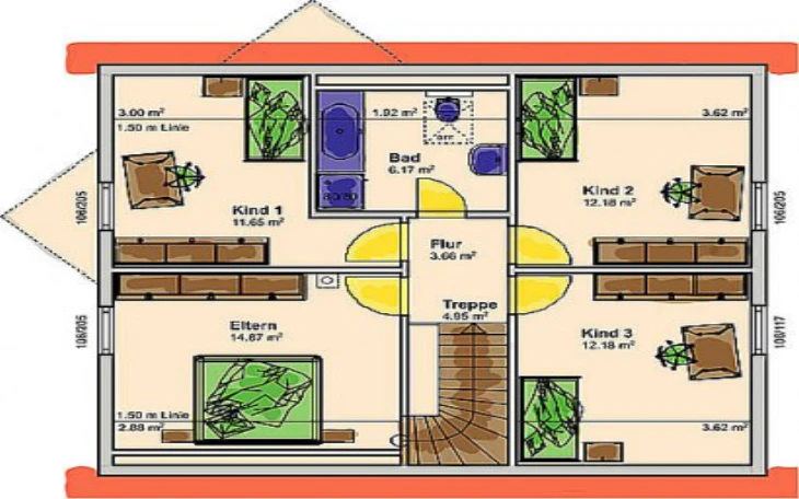 Albert-Haus - Musterhaus Solare Dachgeschoss