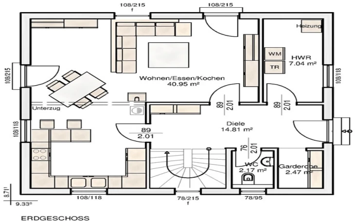 Albert-Haus - Musterhaus Hannah 133 Erdgeschoss