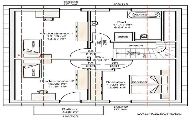 Albert-Haus - Musterhaus Maximilian 142 Dachgeschoss