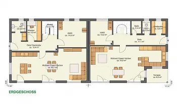 Grundriss Familienhaus Obing von Albert-Haus