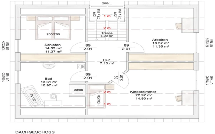 Albert-Haus - Musterhaus Sennfeld Dachgeschoss