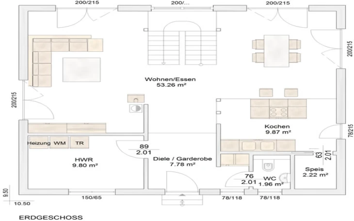 Albert-Haus - Musterhaus Sennfeld Erdgeschoss