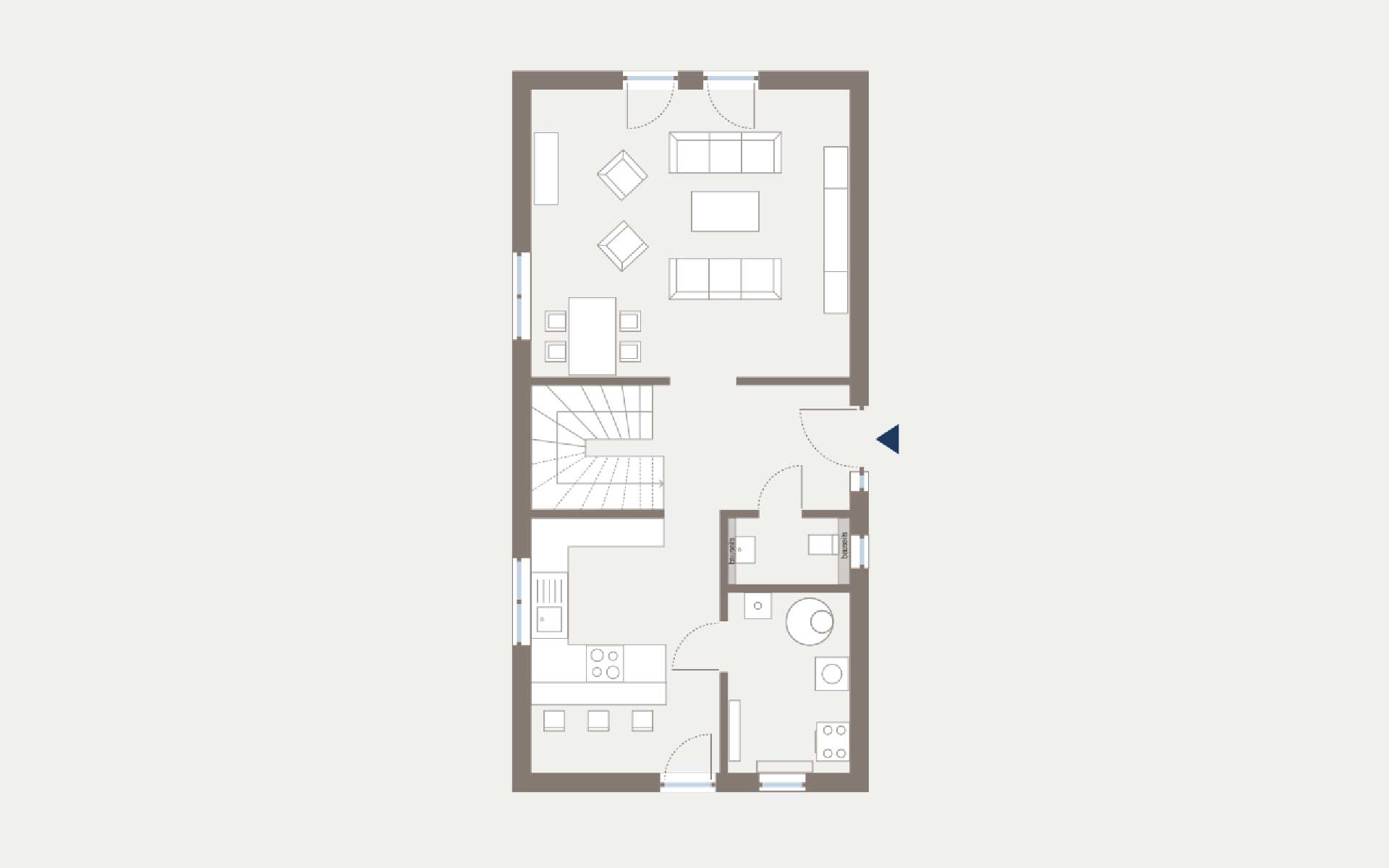 Erdgeschoss CityVilla 1 von allkauf haus GmbH
