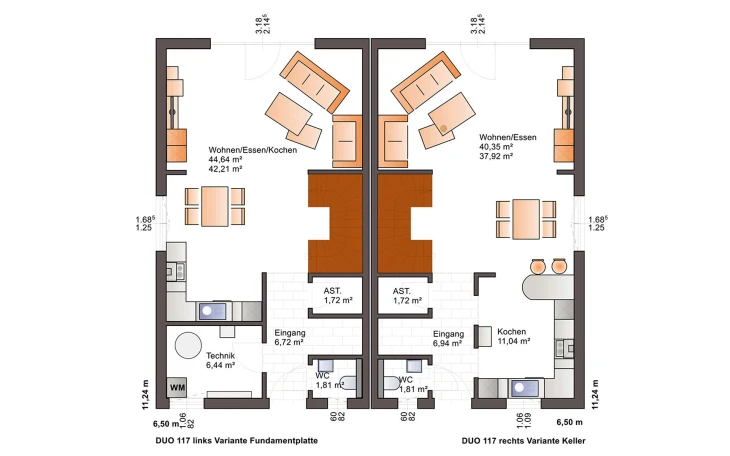 Bärenhaus - Musterhaus Duo 117 Erdgeschoss