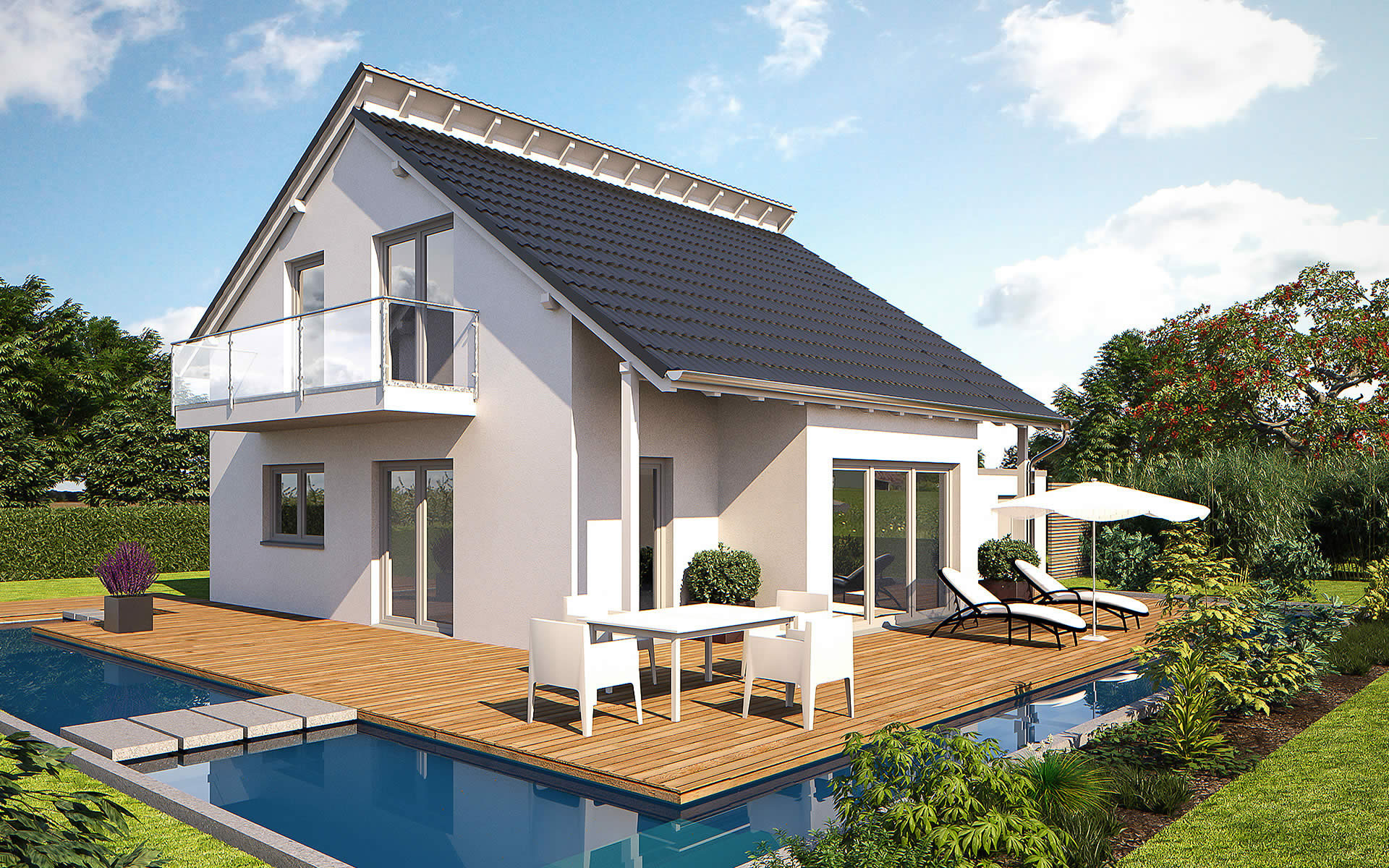 Musterhaus Fertighaus Esprit 125 von Bärenhaus das