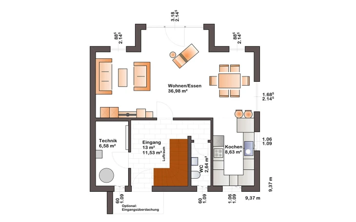 Bärenhaus - Musterhaus Esprit 125 Erdgeschoss