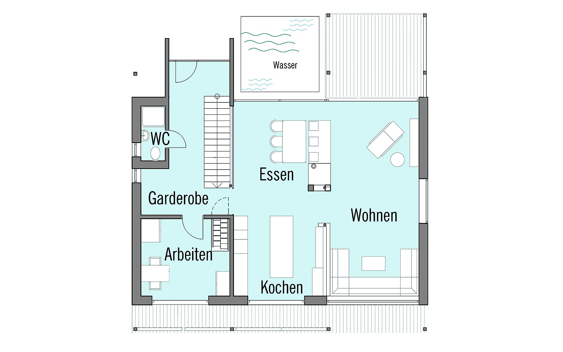 Erdgeschoss Alpenchic von Bau-Fritz GmbH & Co. KG, seit 1896