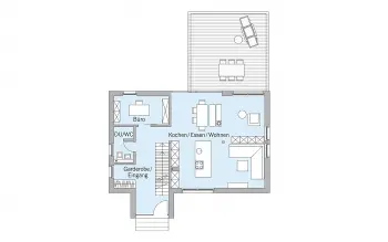 Grundriss Designerhaus Schellenberg von Baufritz