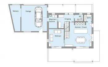 Grundriss Familienhaus Schneider von Baufritz