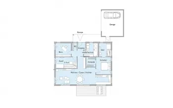 Grundriss Familienhaus Schweiger von Baufritz