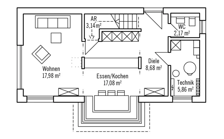 Baufritz - Musterhaus Hoch Hinaus 101m² Erdgeschoss