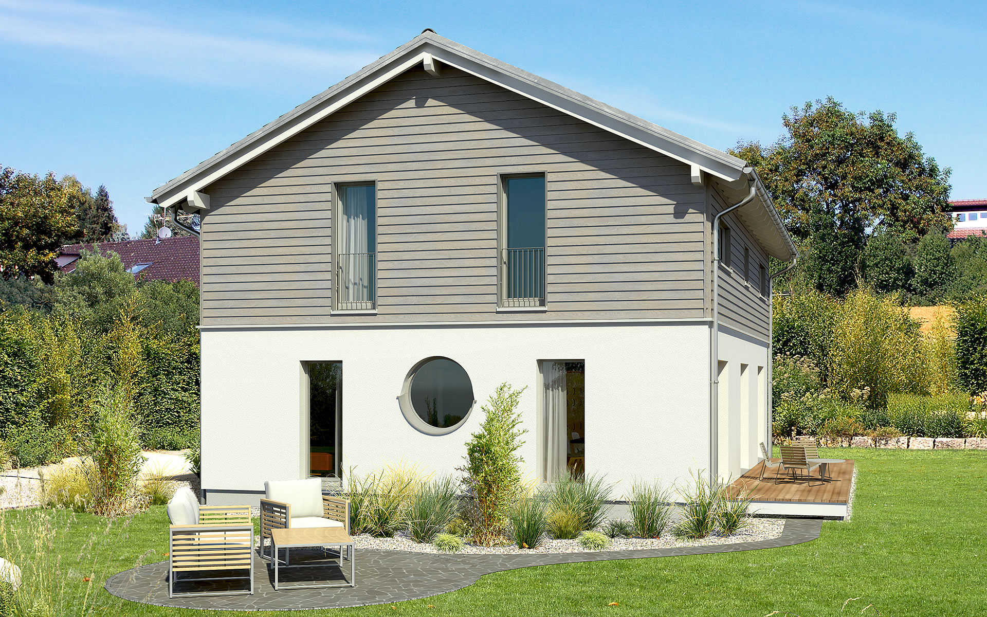 Musterhaus Fertighaus Skandinavisch 155m² von Bau-Fritz GmbH & Co. KG ...