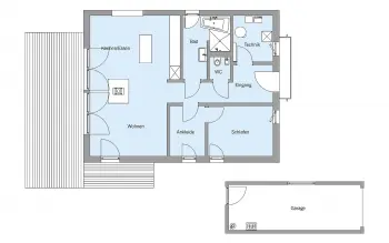Grundriss Satteldach Bieker von Baufritz