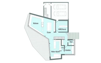 Grundriss Designerhaus Bullinger von Baufritz