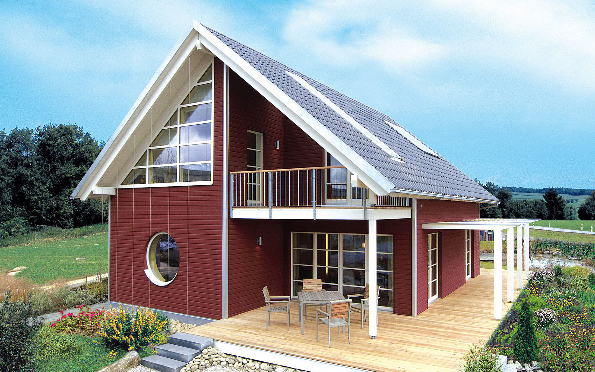Musterhaus Wohnbeispiele Grundrisse Aller Haustypen Hausbau