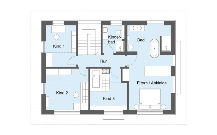 Baufritz - Musterhaus Heimat 4.0 Dachgeschoss