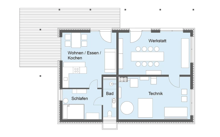 Baufritz - Musterhaus Heimat 4.0 Keller