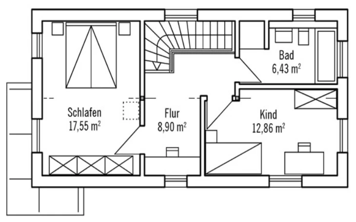 Baufritz - Musterhaus Hochhinaus S1 Obergeschoss