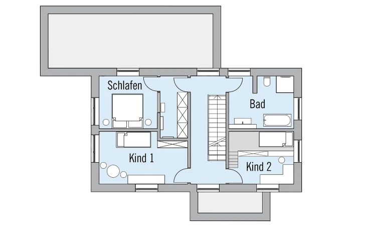 Baufritz - Musterhaus NaturDesign Obergeschoss