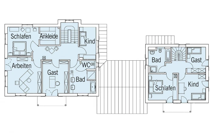 Baufritz - Musterhaus Steinhauser Dachgeschoss