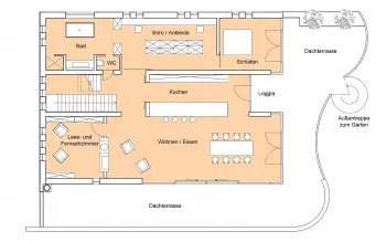 Grundriss Designerhaus Weitblick von Baufritz