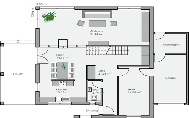 BAUMEISTER-HAUS - Musterhaus Arndt Erdgeschoss