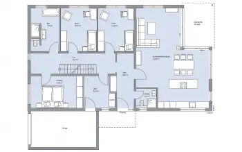 Grundriss Designerhaus Augenthaler von BAUMEISTER-HAUS