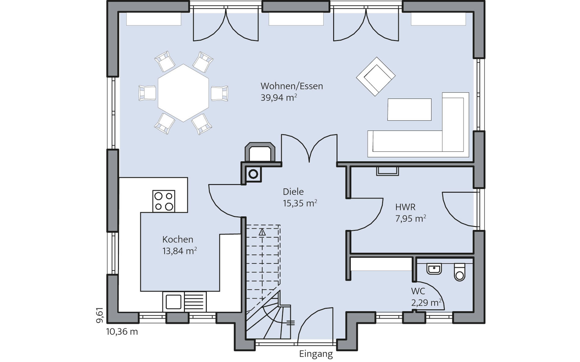 Erdgeschoss Brede von BAUMEISTER-HAUS Kooperation e.V.