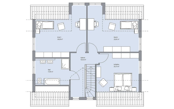 BAUMEISTER-HAUS - Musterhaus Cronenberg Dachgeschoss