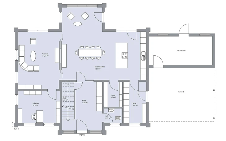 BAUMEISTER-HAUS - Musterhaus Dorn Erdgeschoss