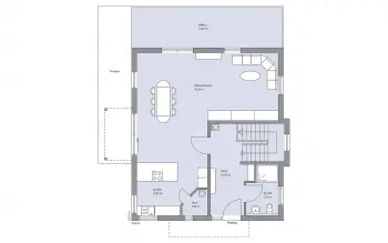 Grundriss Familienhaus Echterkamp von BAUMEISTER-HAUS