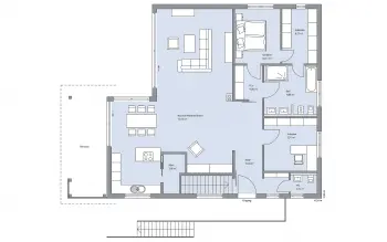 Grundriss Bungalow Glasmacher von BAUMEISTER-HAUS