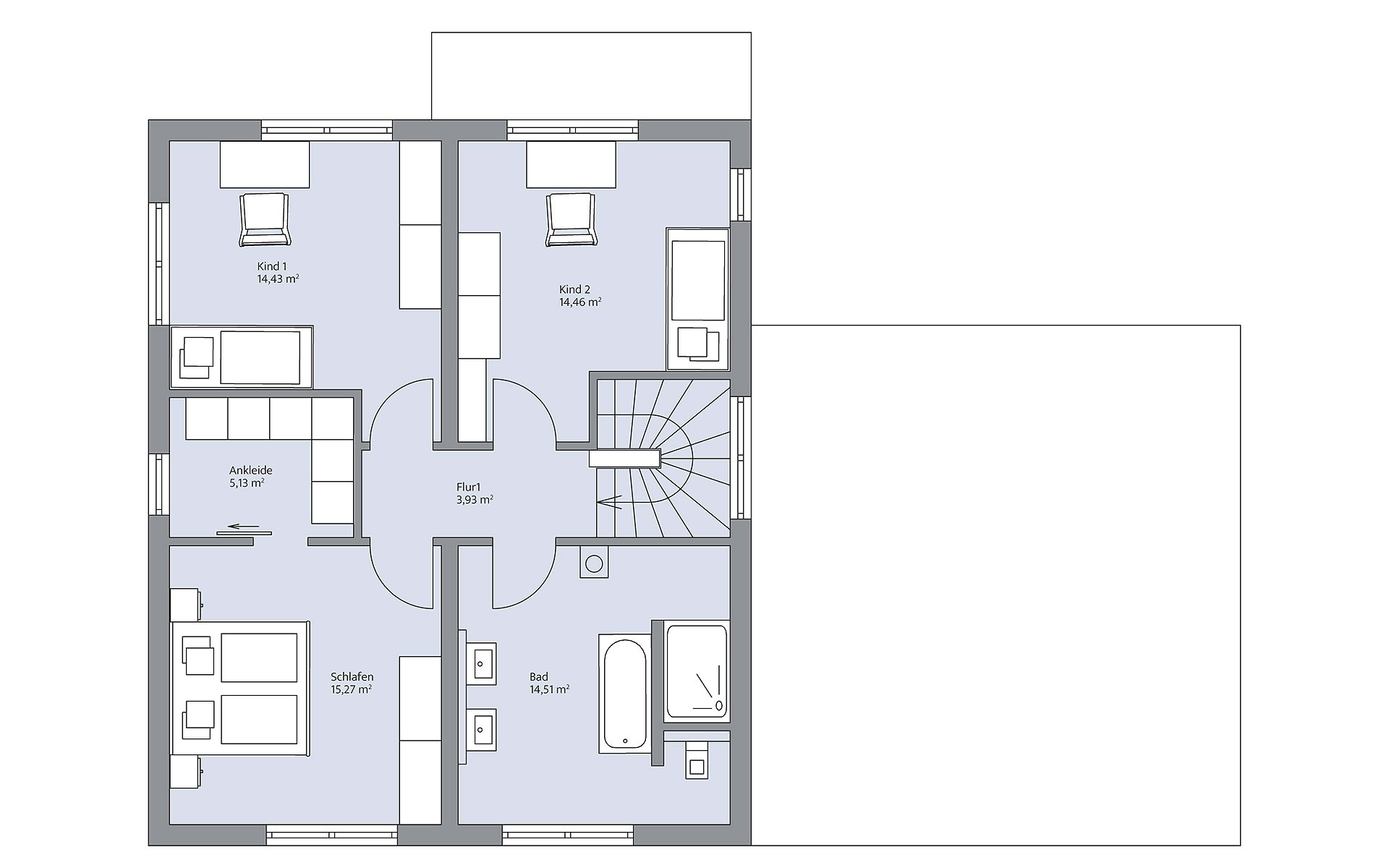 Obergeschoss Junghans von BAUMEISTER-HAUS Kooperation e.V.