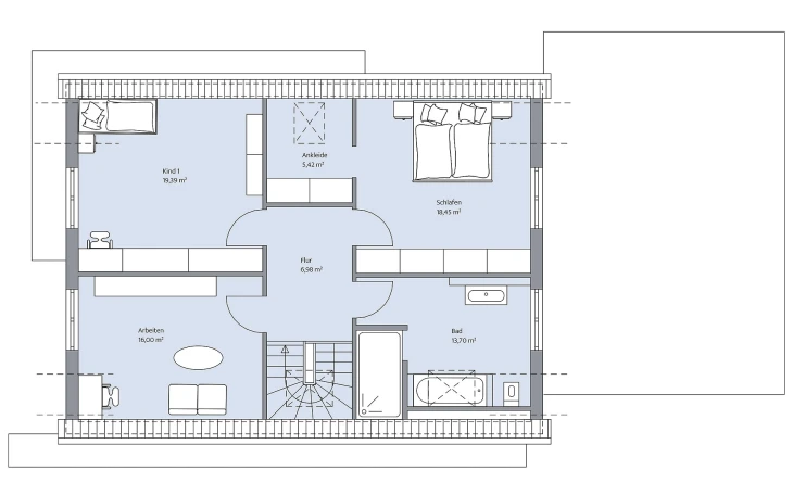 BAUMEISTER-HAUS - Musterhaus Kramer Dachgeschoss