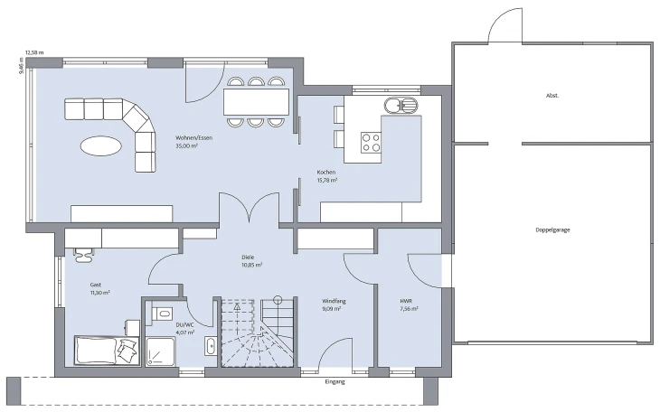 BAUMEISTER-HAUS - Musterhaus Kramer Erdgeschoss