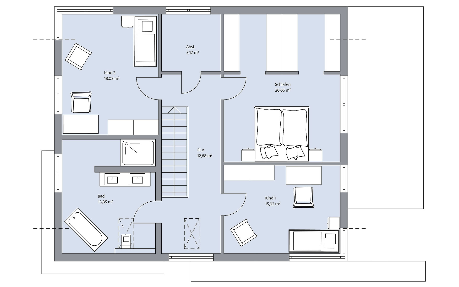 Dachgeschoss Nowak von BAUMEISTER-HAUS Kooperation e.V.