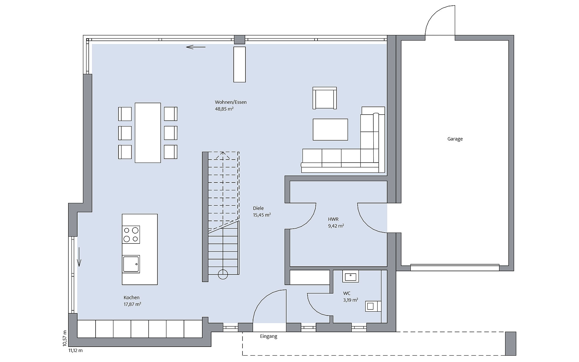 Erdgeschoss Nowak von BAUMEISTER-HAUS Kooperation e.V.