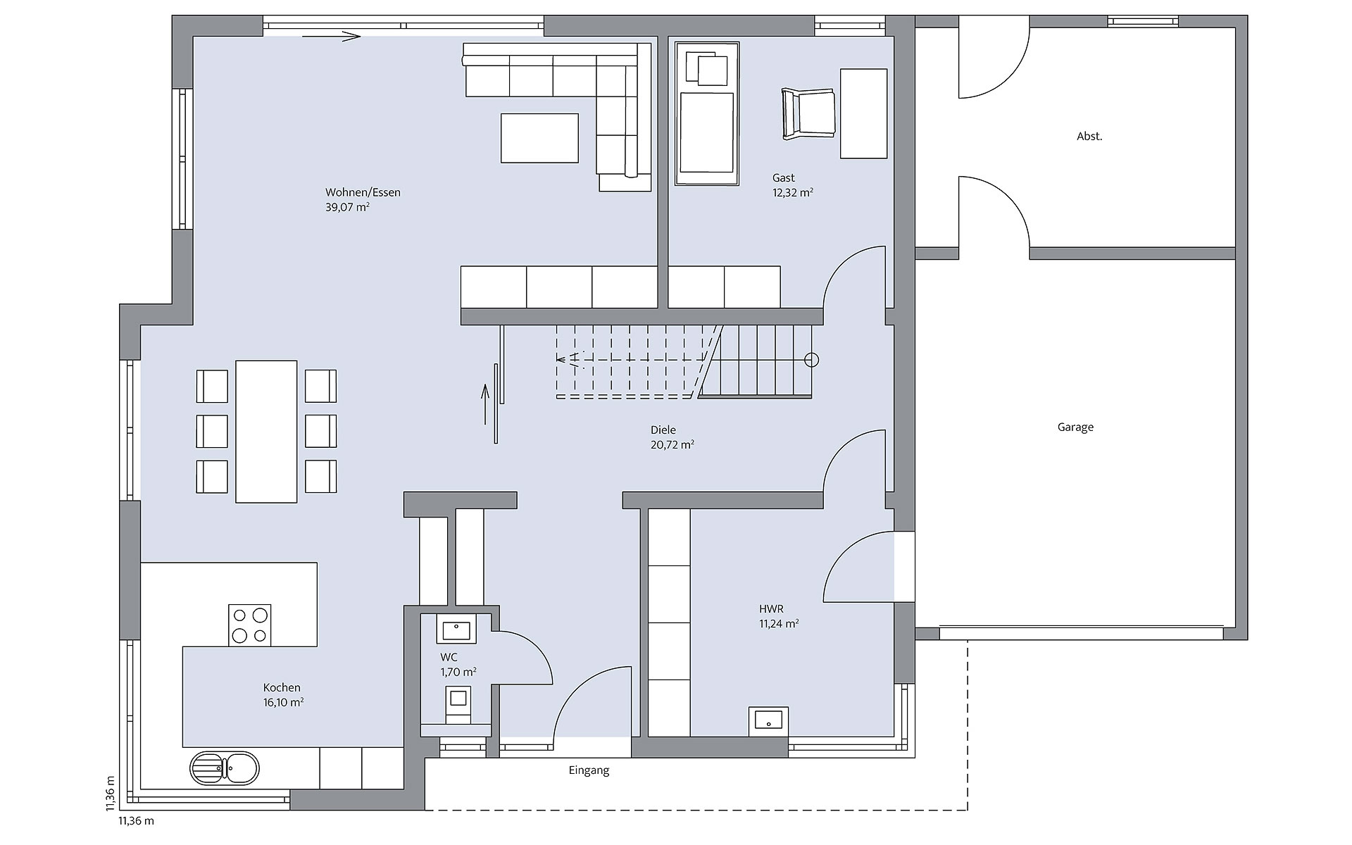 Erdgeschoss Pfeilschmidt von BAUMEISTER-HAUS Kooperation e.V.