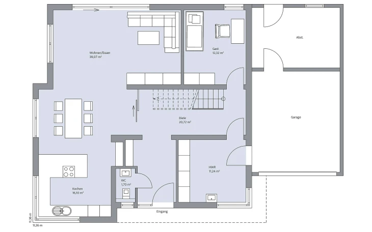 BAUMEISTER-HAUS - Musterhaus Pfeilschmidt Erdgeschoss