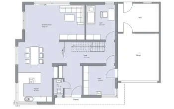 Grundriss Zeltdach Pfeilschmidt von BAUMEISTER-HAUS