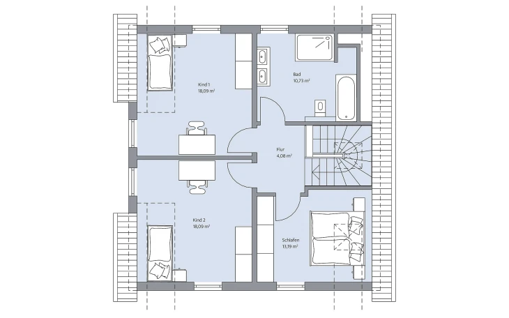 BAUMEISTER-HAUS - Musterhaus Steinmann Dachgeschoss