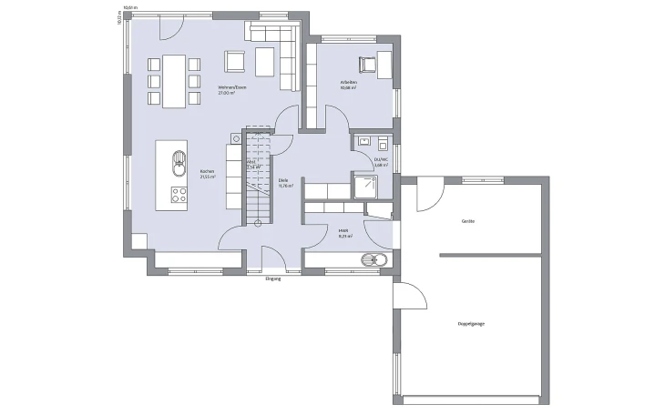 BAUMEISTER-HAUS - Musterhaus Ückerroth Erdgeschoss