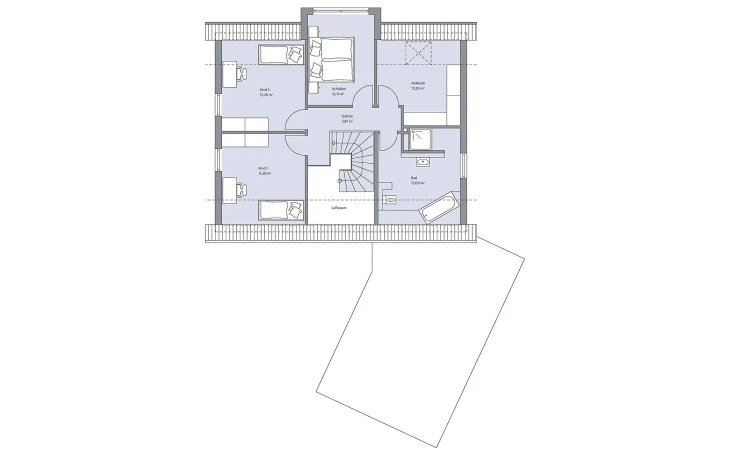 BAUMEISTER-HAUS - Musterhaus Vahrenholt Dachgeschoss