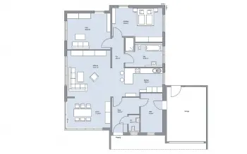 Grundriss Pultdach Zumstein von BAUMEISTER-HAUS