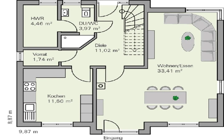 BAUMEISTER-HAUS - Musterhaus Carl Erdgeschoss