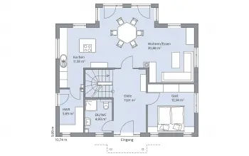 Grundriss Familienhaus Clemens von BAUMEISTER-HAUS