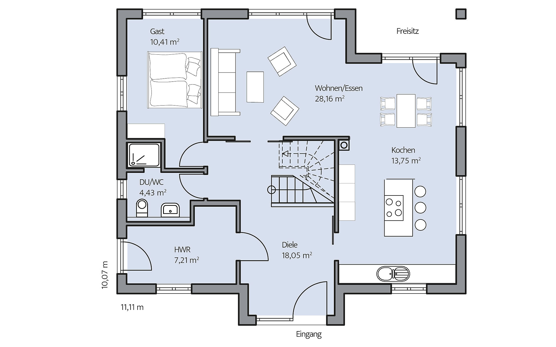 Erdgeschoss Denker von BAUMEISTER-HAUS Kooperation e.V.