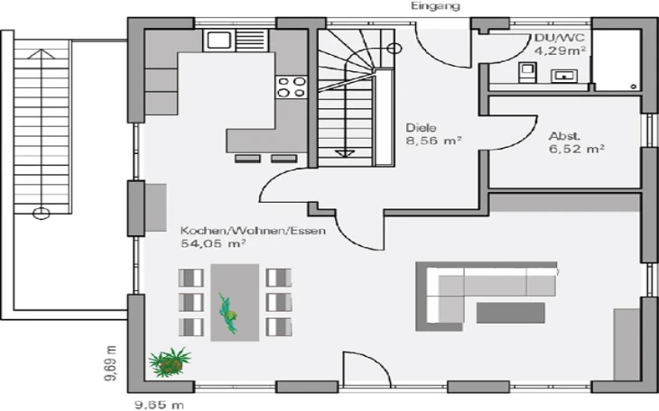 BAUMEISTER-HAUS - Musterhaus Engelhardt Erdgeschoss